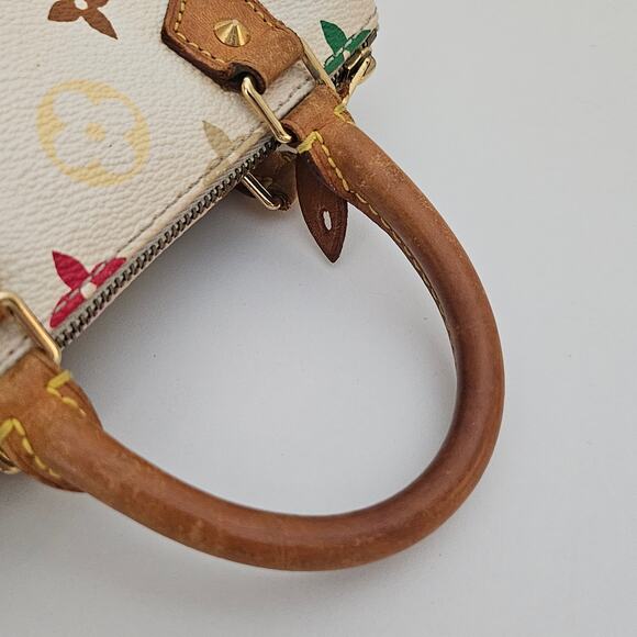Louis Vuitton Takashi Murakami White Multicolor Mini Speedy - Picture 8 of 12